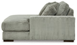 room angle showing Lindyn Fog 3-Piece Sectional Sofa with Double Chaise