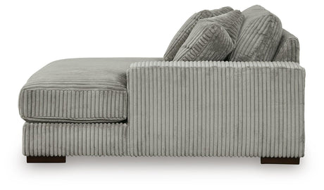 Lindyn Fog Velvet 3-Piece Sectional with Double Chaise - image 13