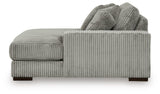 detail view of Lindyn Fog 4-Piece Sectional with Double Chaise sectional sofa