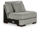Lindyn Fog Velvet 3-Piece Sectional Sofa - image 5