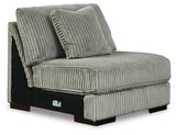 detail view of Lindyn Fog 4-Piece Sectional with Chaise sectional sofa
