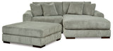 Main view of Lindyn Fog Sectional Sofa from slight angle
