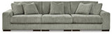 side view of Lindyn Fog 3-Piece Sectional Sofa