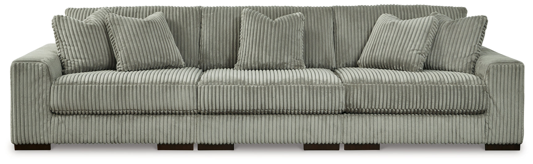 side view of Lindyn Fog 3-Piece Sectional Sofa