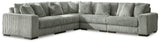Side view of Lindyn Fog 5-Piece Sectional sofa