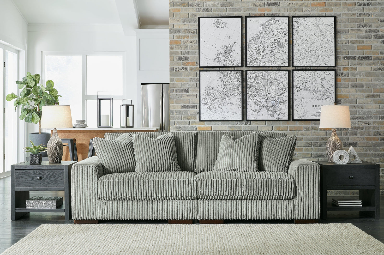 main view of Lindyn Fog 2-Piece Sectional Sofa sectional sofa