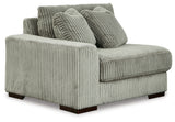 side view of Lindyn Fog 4-Piece Sectional with Chaise sectional sofa
