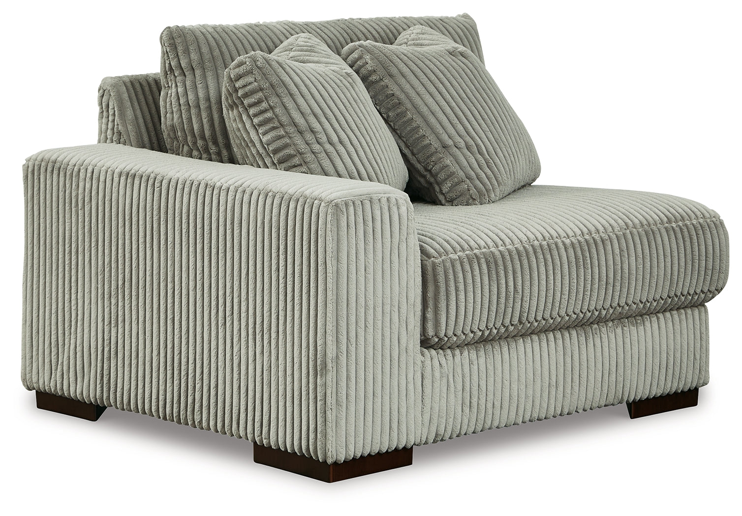 side view of Lindyn Fog 4-Piece Sectional with Chaise sectional sofa