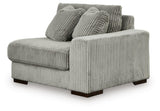 Lindyn Fog Velvet 4-Piece Sectional with Chaise - image 5