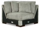 room view of Lindyn Fog 4-Piece Sectional with Chaise sectional sofa