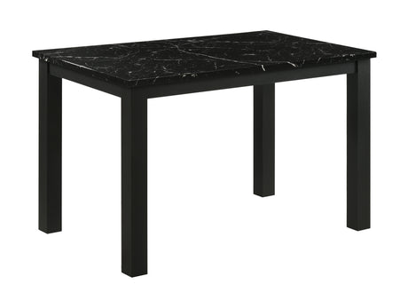 Room view of Resia Black Rectangular dining room set