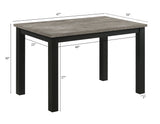 Resia Concrete Dining Set With Table And 4 Side Chairs view 5