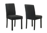 Side chair main view black and white