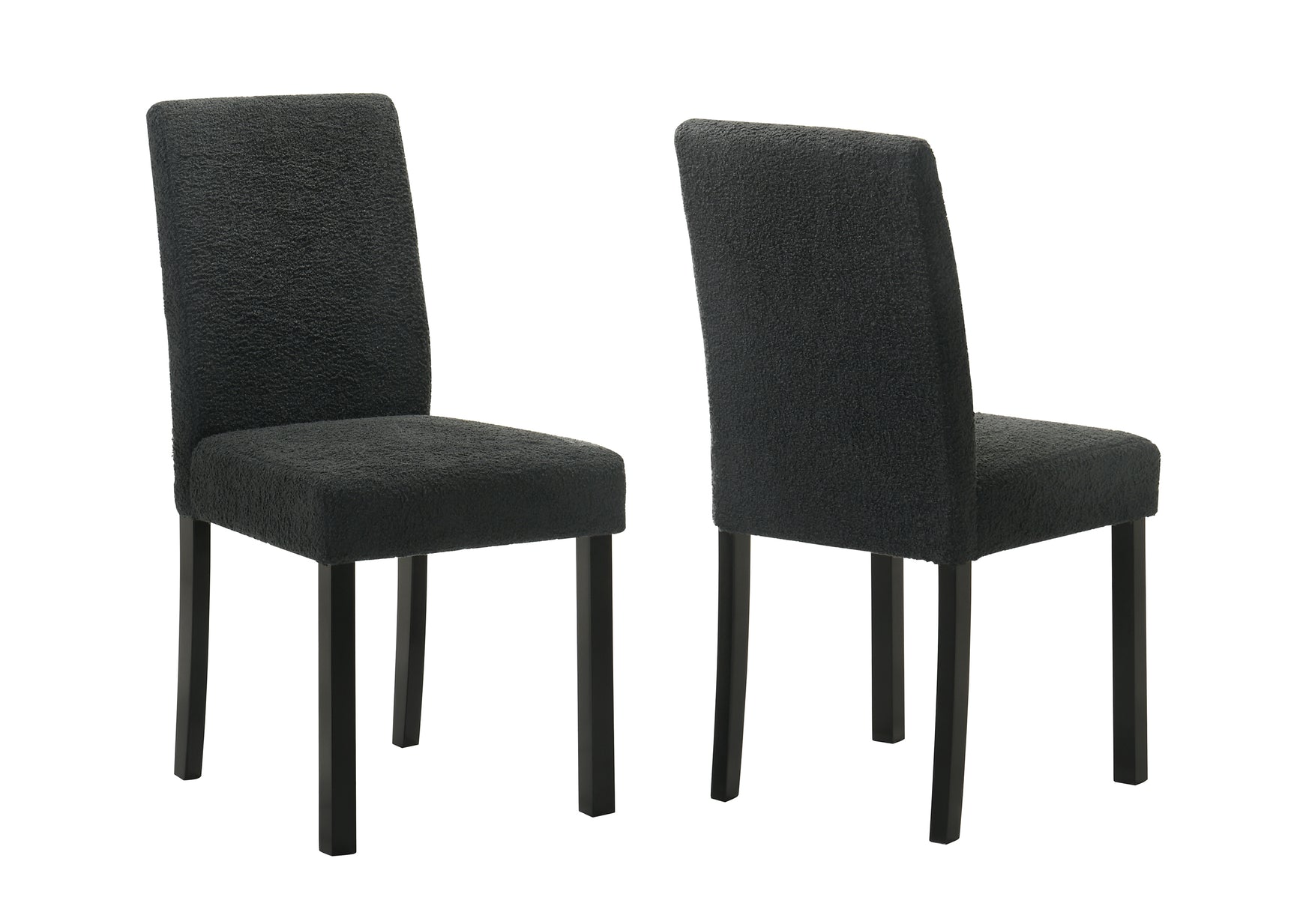 Side chair main view black and white