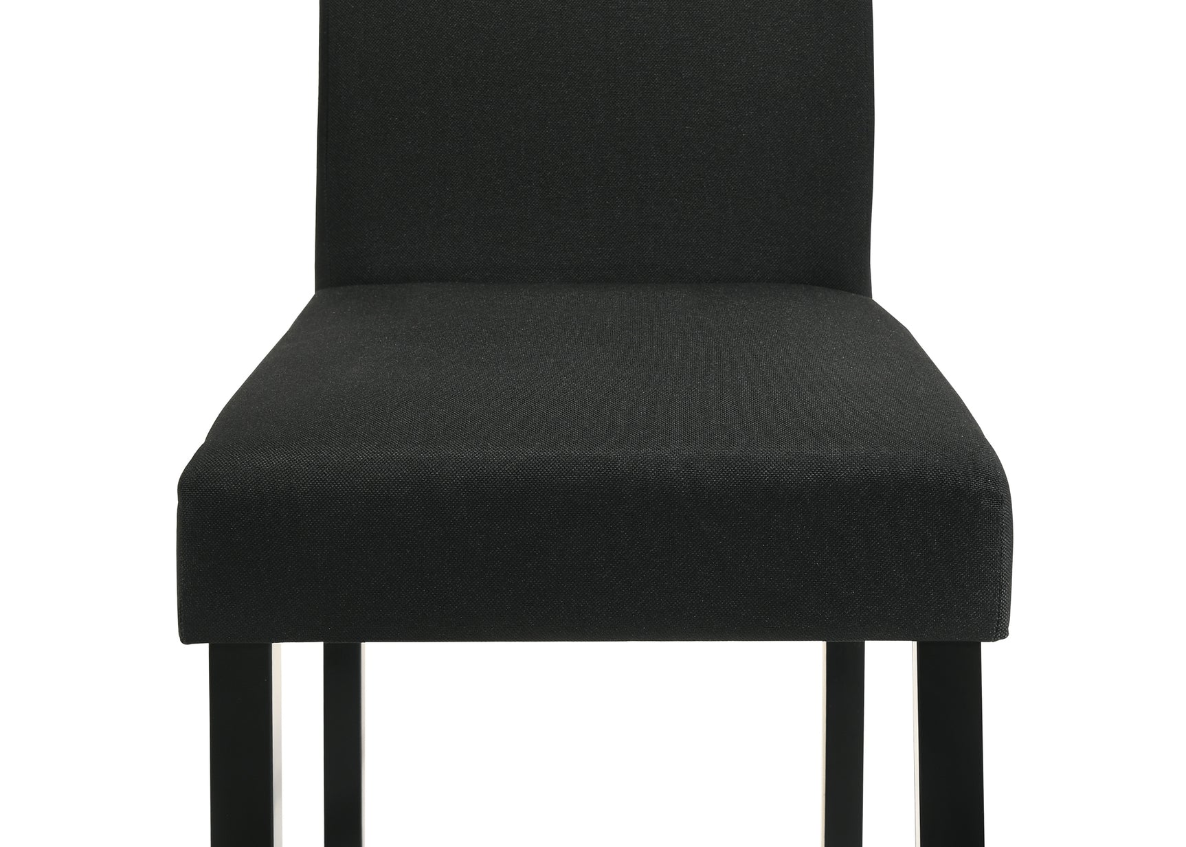 Room view of Resia dining side chair in black finish
