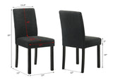 Side chair detail black and white