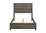 Watson Grey Oak Full Panel Bed tapered leg close-up