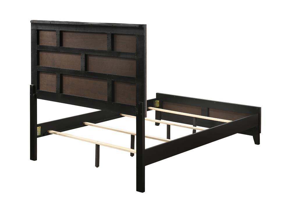 Watson Grey Oak Full Panel Bed side profile