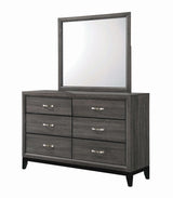 Watson dresser angled view highlighting tapered legs and drawers