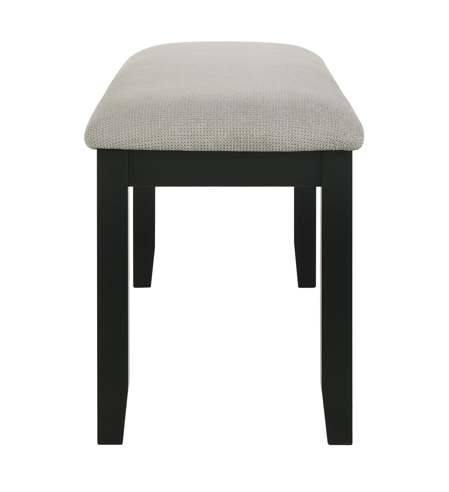 Main view of bench included in Folio Gray Black Rectangular Dining Room Set