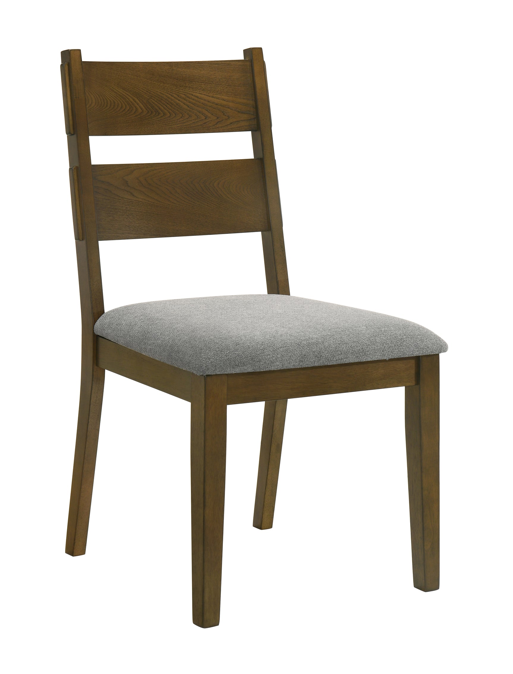 Everly Brown Gray Side Chair detail view