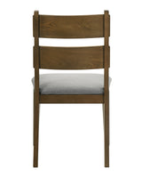 Everly Brown Gray Side Chair main view