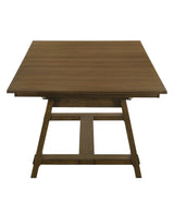 Everly Brown Gray Rectangular Extendable Dining Table room view