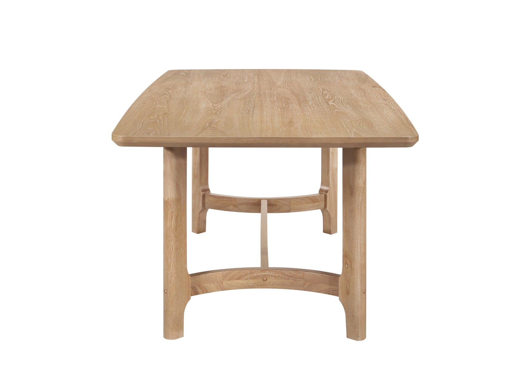 Room angle view of dining table with chairs