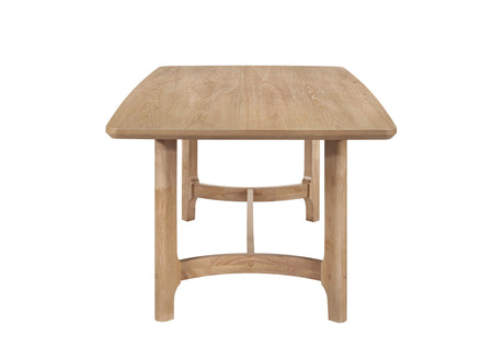 Room angle view of dining table with chairs