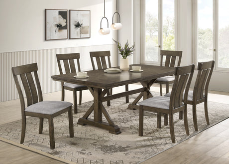 Detail view of Lloyd Gray Rectangular Dining Room Set dining furniture