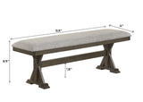 detail view of Lloyd Gray Rectangular Dining Room Set dining room furniture