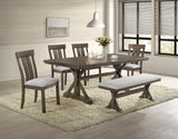 main view of Lloyd Gray Rectangular Dining Room Set dining room furniture