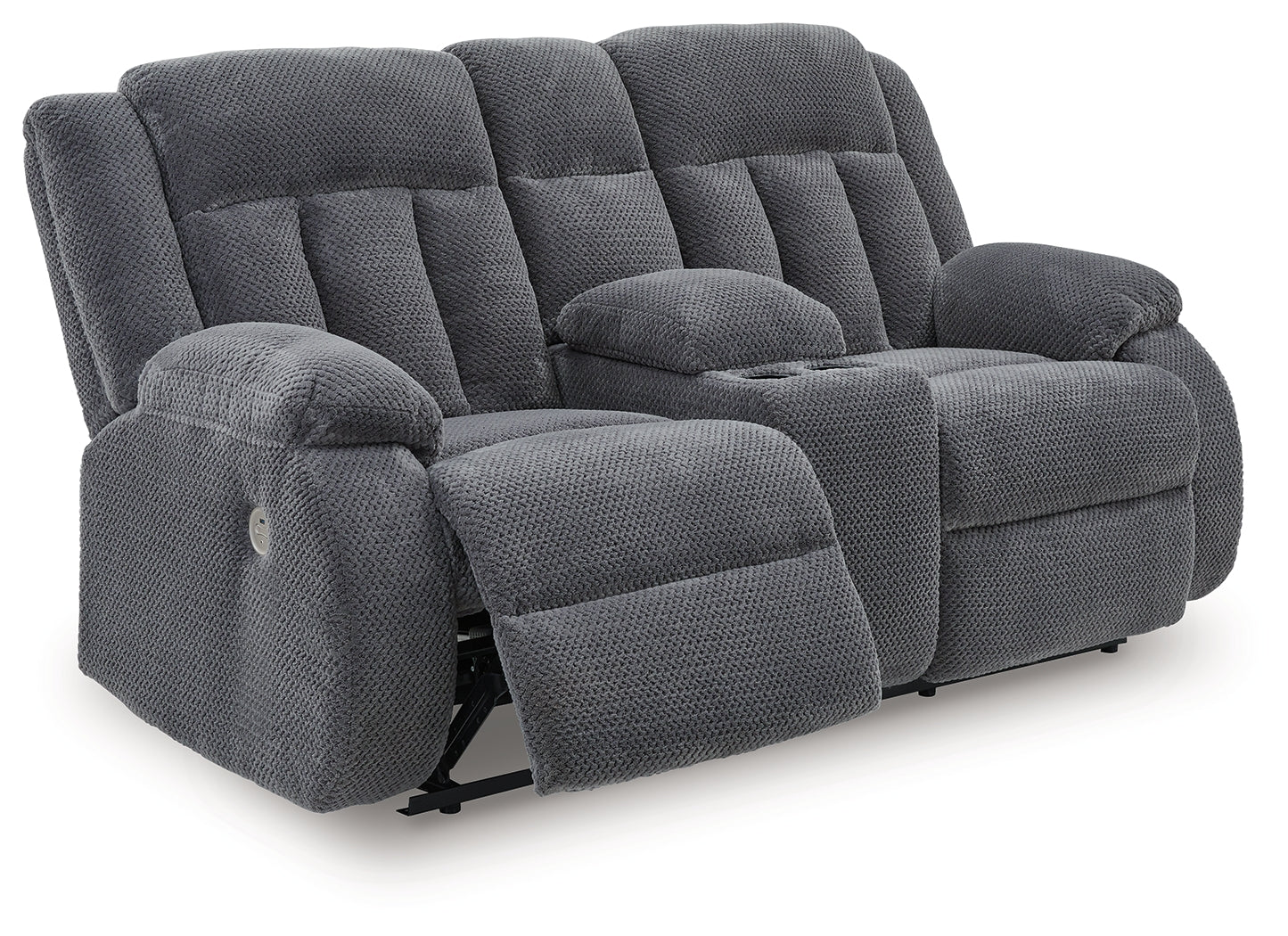 Observation loveseat side angle open recliner