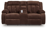 Observation Loveseat head-on view with console closed