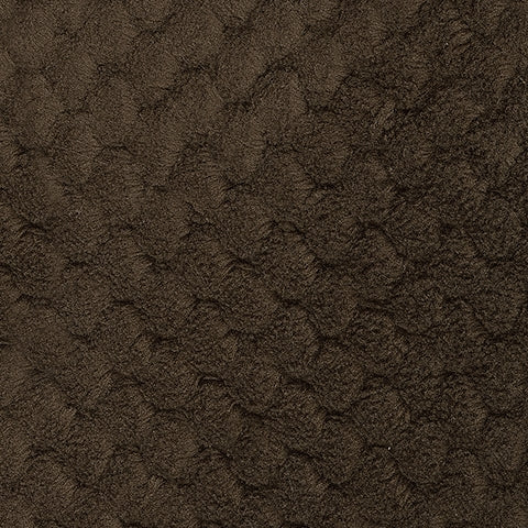 Chocolate velvet upholstery fabric swatch