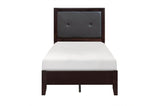 Edina Espresso youth bedroom set with dresser and mirror shown from front