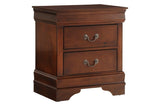 Main view of Mayville Burnished Brown Cherry Panel Bedroom Set bed