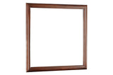 Bedroom view of Mayville Burnished Brown Cherry Panel Bedroom Set bed