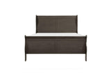 main view of Mayville Stained Gray Sleigh Bedroom Set bed