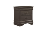 main view of Mayville Stained Gray Sleigh Bedroom Set bed