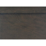 Mayville Stained Gray Twin Sleigh Bed footboard detail