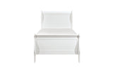 main view of Mayville White Panel Bedroom Set bed
