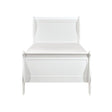 Mayville White Traditional Okume Veneer, Wood And Engineered Wood Youth Twin Sleigh Bedroom Set - Ella Furniture