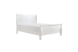 bedroom view of Mayville White Panel Bedroom Set bed