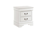 main view of Mayville White Panel Bedroom Set bed