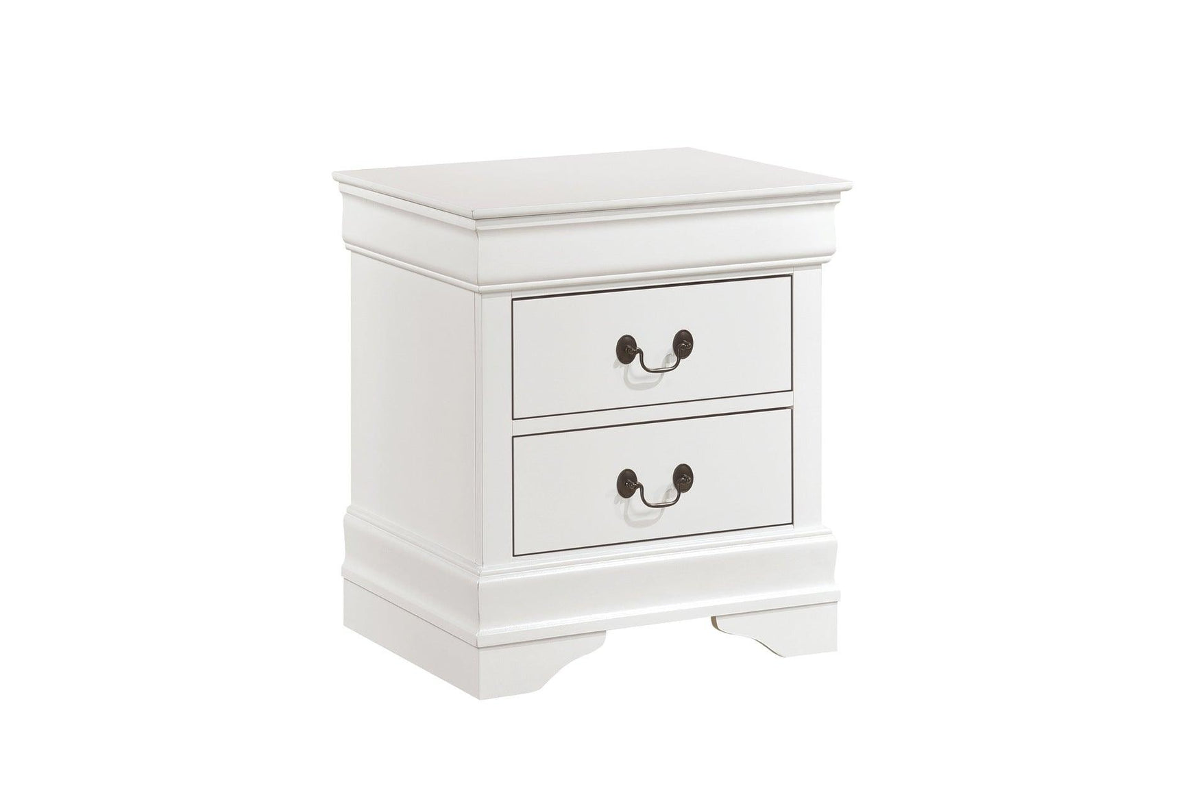 main view of Mayville White Panel Bedroom Set bed