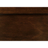 Detailed panel on Mayville Brown Full Bed footboard
