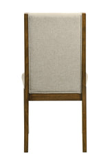 Side chairs of Hollister Light Brown Rectangular Dining Room Set