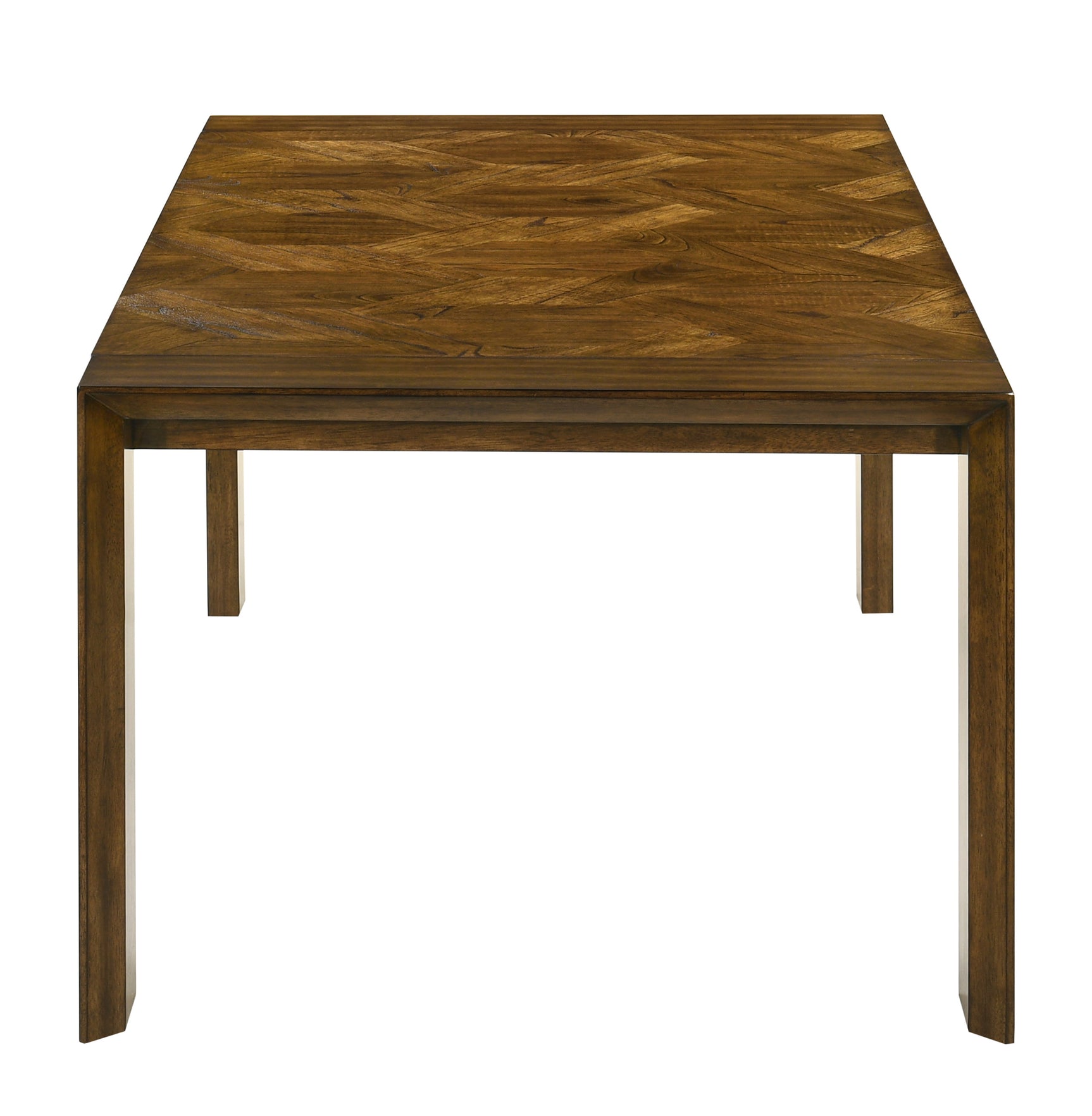 Detail close-up showing wood grain and finish on Hollister table
