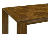 Front view of Hollister Light Brown Rectangular Dining Room Set bench